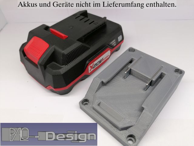 Akkuhalter und Adapter Adapter Lidl Parkside Team X20V Akku